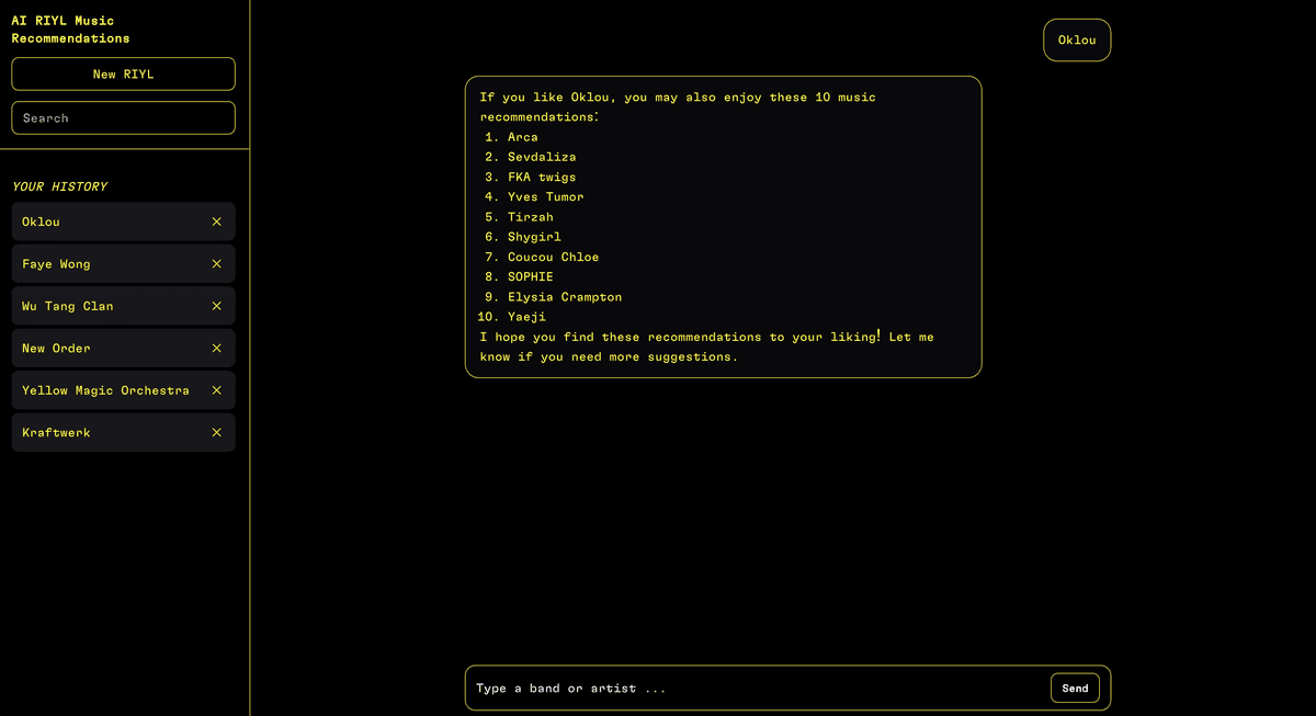 AI Music Recommendations