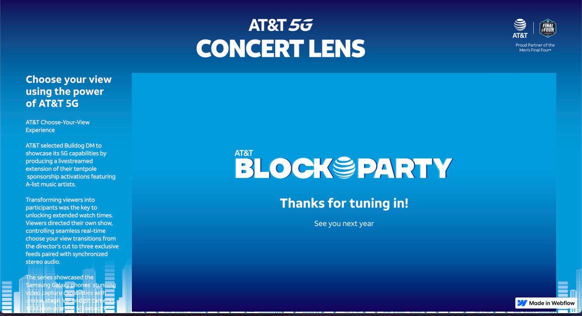 AT&T Block Party Concert Lens Series