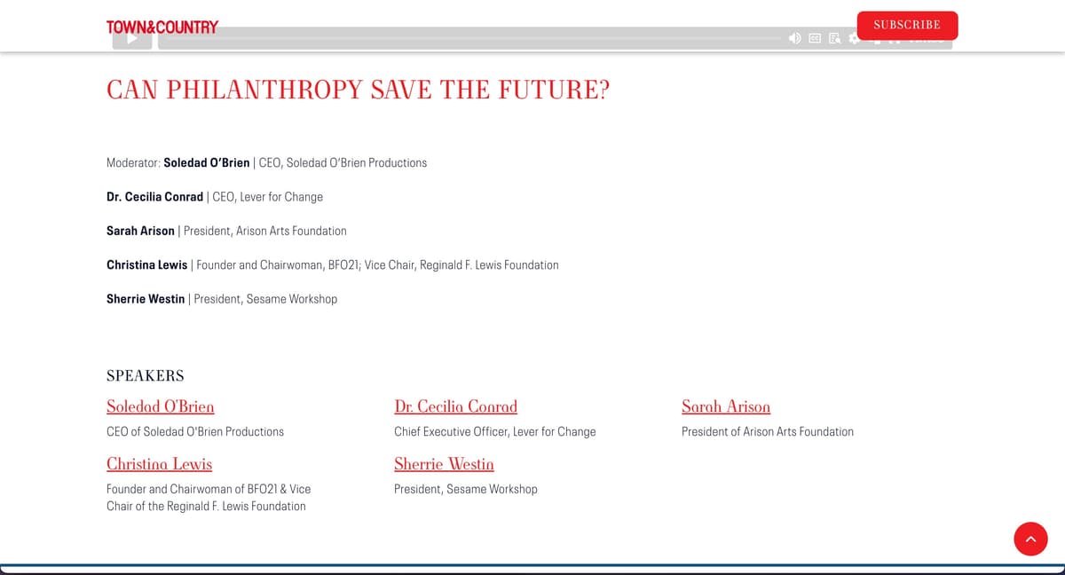 Town & Country Philanthropy Summit