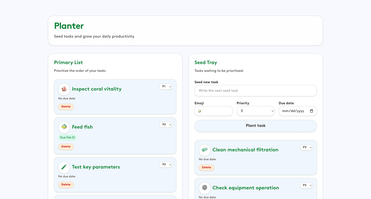 Planter Planner Planter Planner